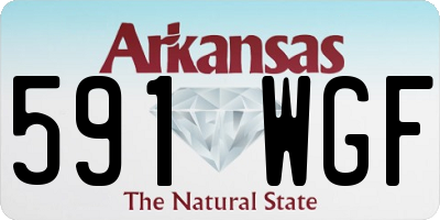 AR license plate 591WGF