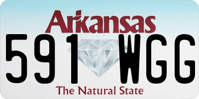 AR license plate 591WGG