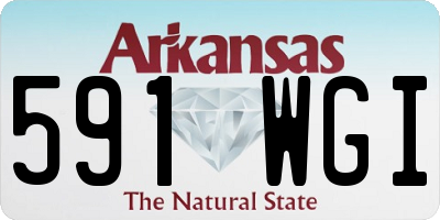 AR license plate 591WGI