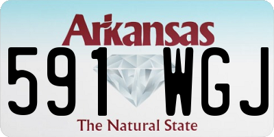 AR license plate 591WGJ