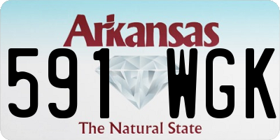 AR license plate 591WGK