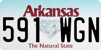 AR license plate 591WGN