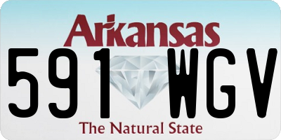 AR license plate 591WGV