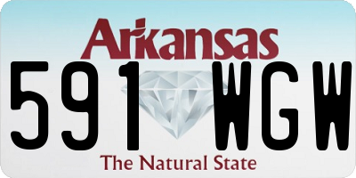 AR license plate 591WGW