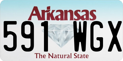 AR license plate 591WGX