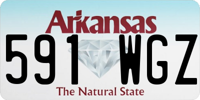 AR license plate 591WGZ