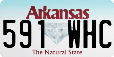 AR license plate 591WHC