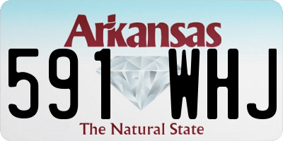 AR license plate 591WHJ