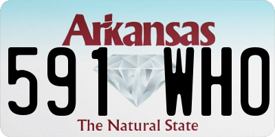 AR license plate 591WHO