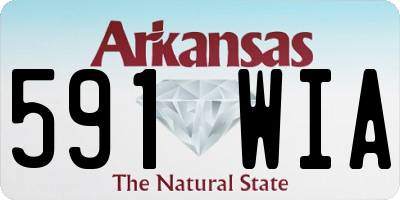 AR license plate 591WIA