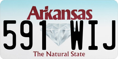 AR license plate 591WIJ