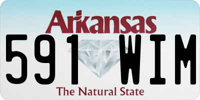 AR license plate 591WIM