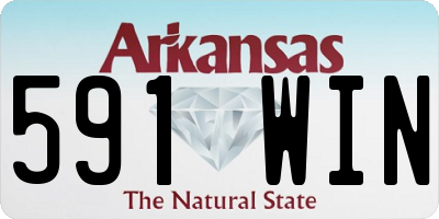 AR license plate 591WIN