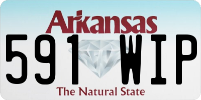 AR license plate 591WIP