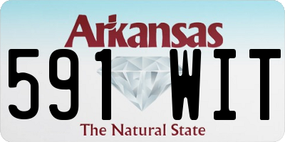 AR license plate 591WIT