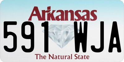 AR license plate 591WJA
