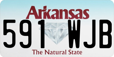 AR license plate 591WJB