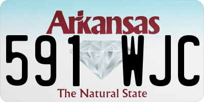 AR license plate 591WJC