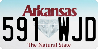 AR license plate 591WJD