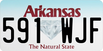 AR license plate 591WJF