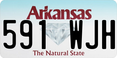 AR license plate 591WJH