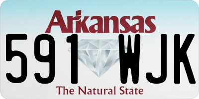 AR license plate 591WJK