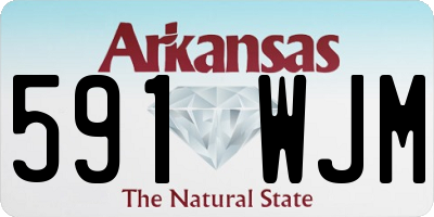AR license plate 591WJM