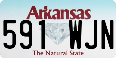 AR license plate 591WJN