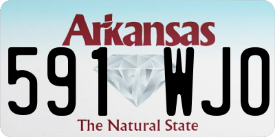 AR license plate 591WJO