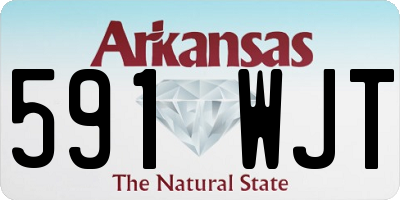 AR license plate 591WJT
