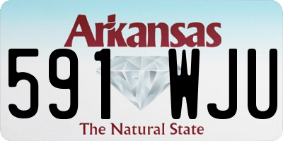 AR license plate 591WJU