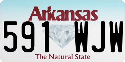 AR license plate 591WJW