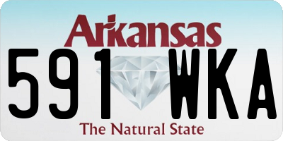 AR license plate 591WKA