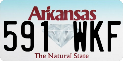 AR license plate 591WKF