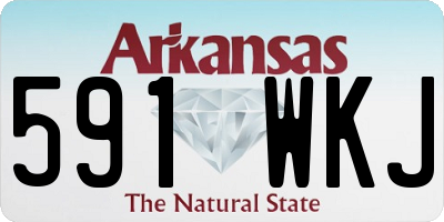 AR license plate 591WKJ