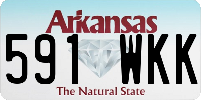 AR license plate 591WKK