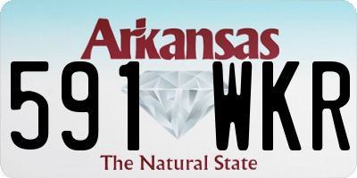 AR license plate 591WKR