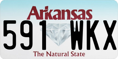 AR license plate 591WKX