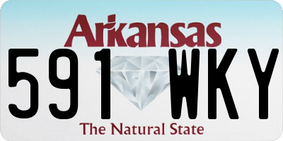 AR license plate 591WKY