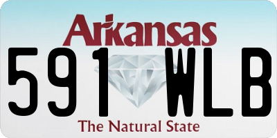 AR license plate 591WLB