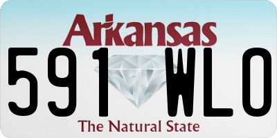 AR license plate 591WLO