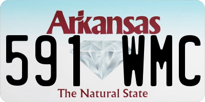 AR license plate 591WMC