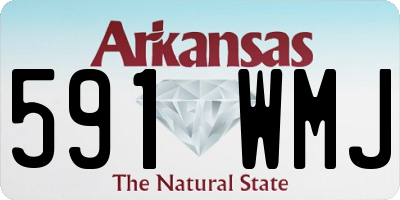 AR license plate 591WMJ