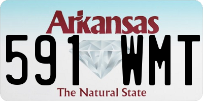 AR license plate 591WMT