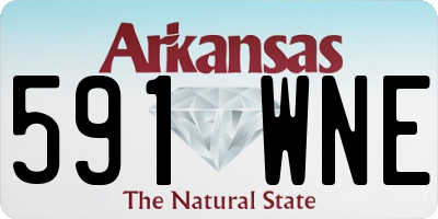 AR license plate 591WNE