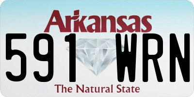 AR license plate 591WRN