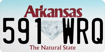 AR license plate 591WRQ