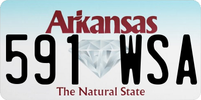 AR license plate 591WSA