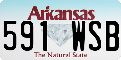 AR license plate 591WSB