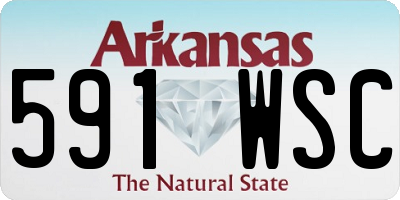 AR license plate 591WSC